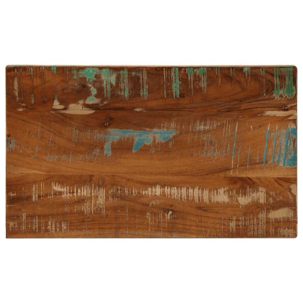 Plateau de table rectangulaire en bois massif recyclé 40x20x2,5 cm v7353 Vetonek