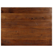 Plateau de table rectangulaire en bois massif recyclé 90x70x3,8 cm v9975 Vetonek