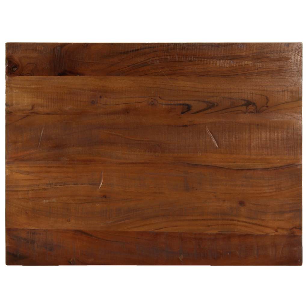 Plateau de table rectangulaire en bois massif recyclé 90x70x3,8 cm v9975 Vetonek