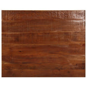 Plateau de table rectangulaire en bois massif recyclé 90x80x3,8 cm v0022 Vetonek