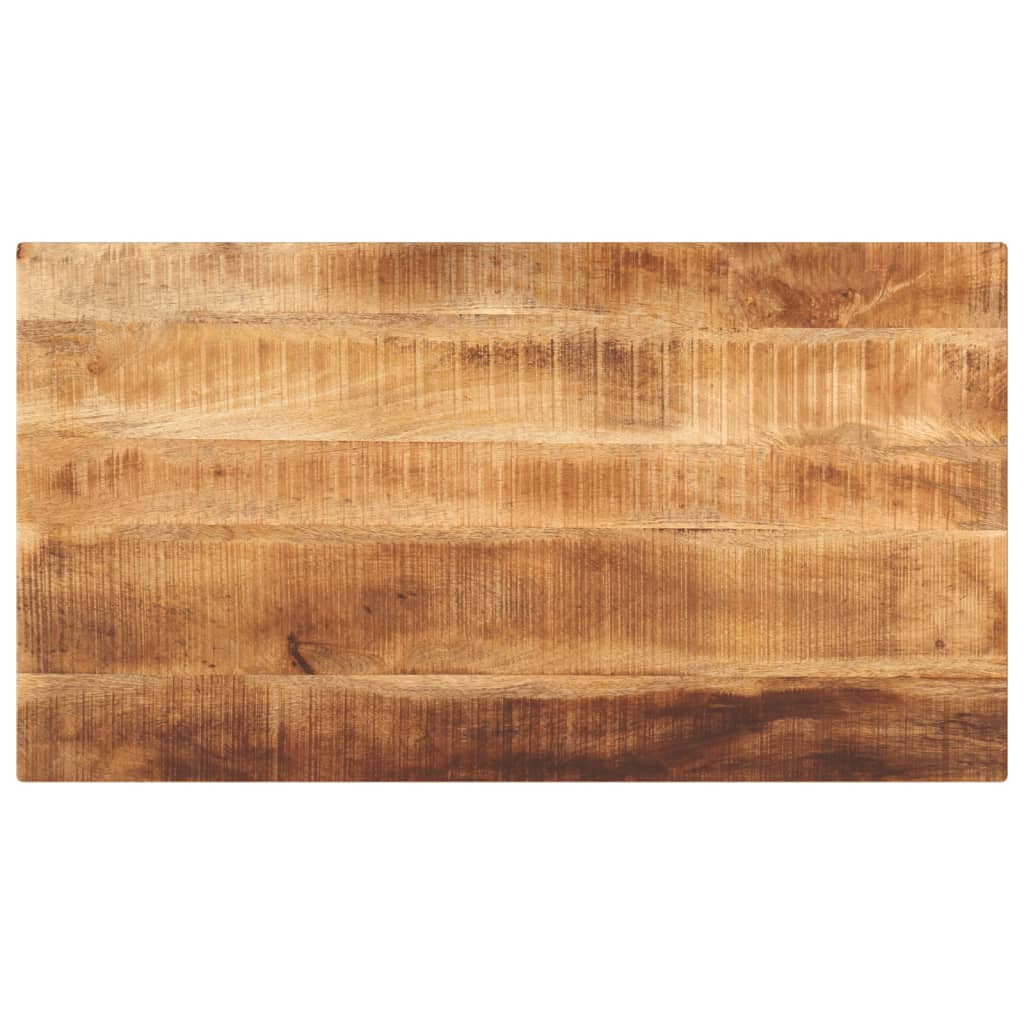 Vetonek Tablero de mesa rectangular madera mango rugosa 120x60x2,5 cm