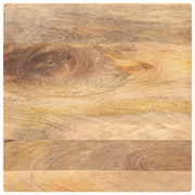 Plateau de table carré en bois de manguier massif 50x50x3,8 cm V2484 Vetonek