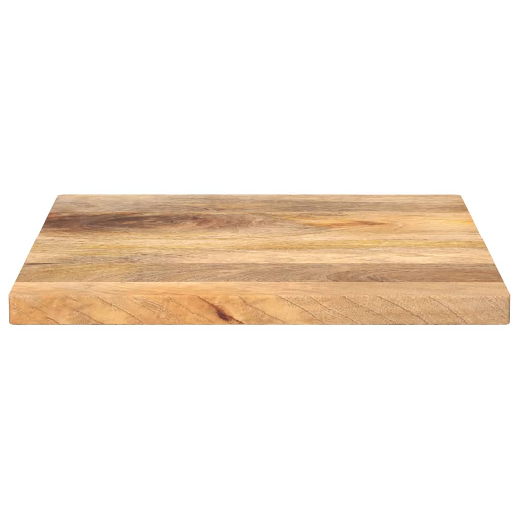 Plateau de table carré en bois de manguier massif 50x50x3,8 cm V2484 Vetonek