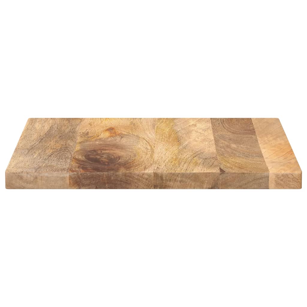 Plateau de table carré en bois de manguier massif 50x50x3,8 cm V2484 Vetonek