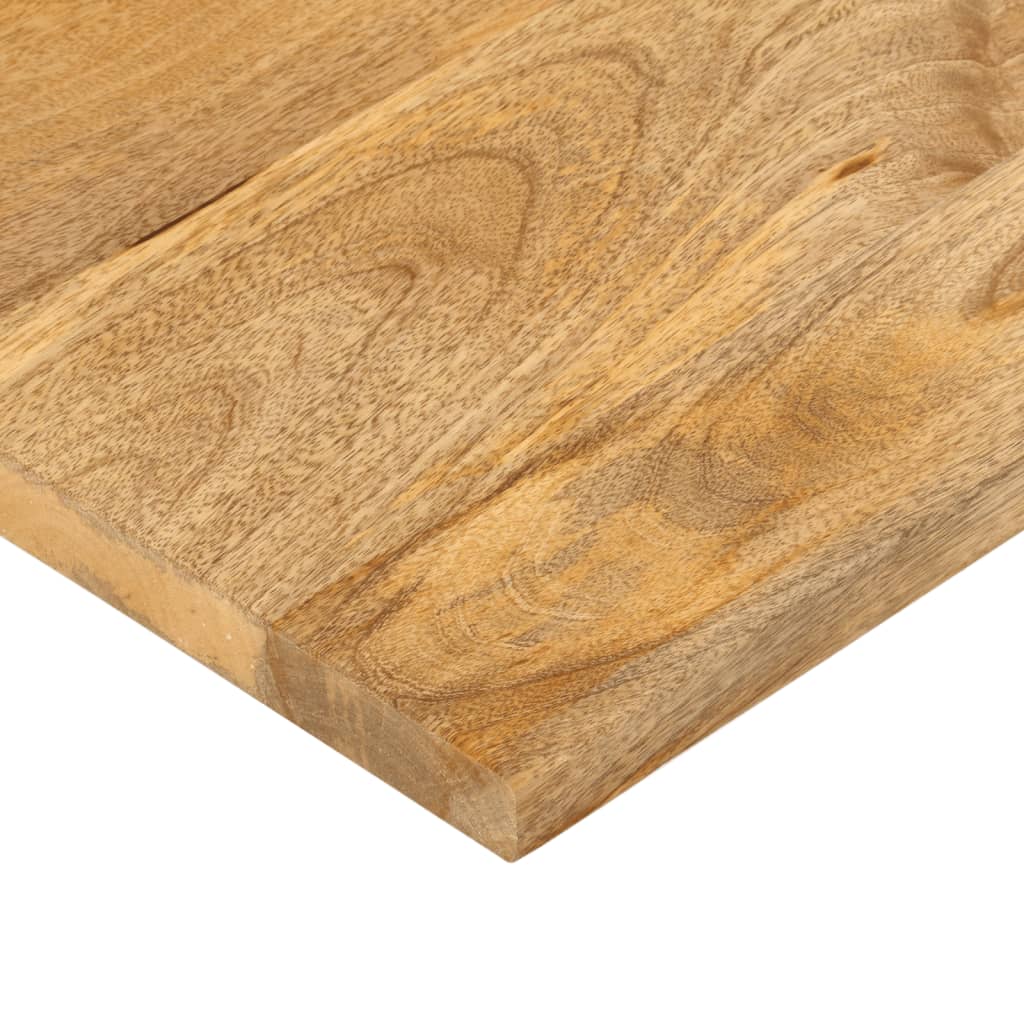 Plateau de table carré en bois de manguier massif 50x50x3,8 cm V2484 Vetonek