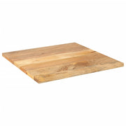 Plateau de table carré en manguier massif 70x70x3,8 cm V2668 Vetonek