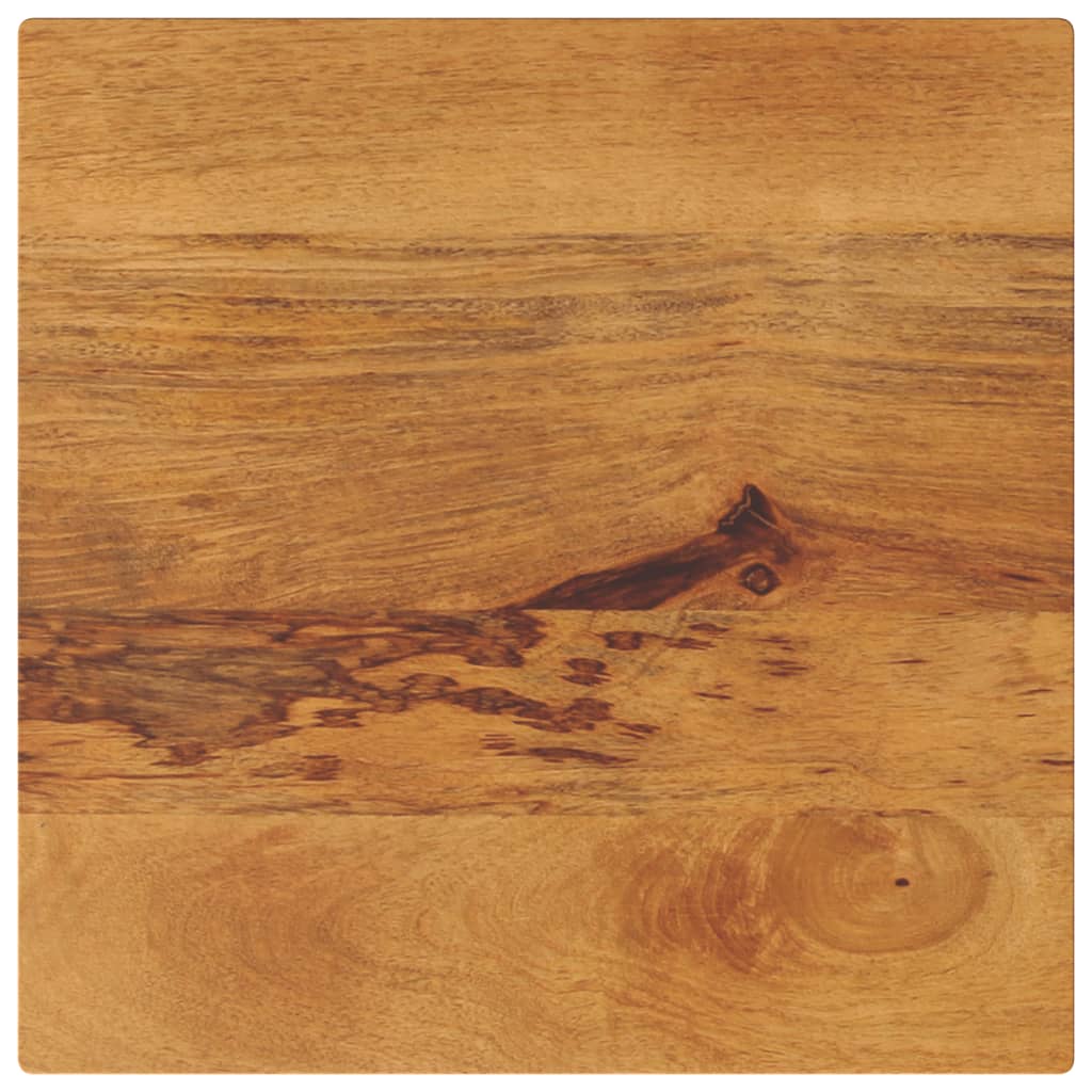 Vetonek Tablero de mesa cuadrado madera maciza de mango 40x40x3,8 cm