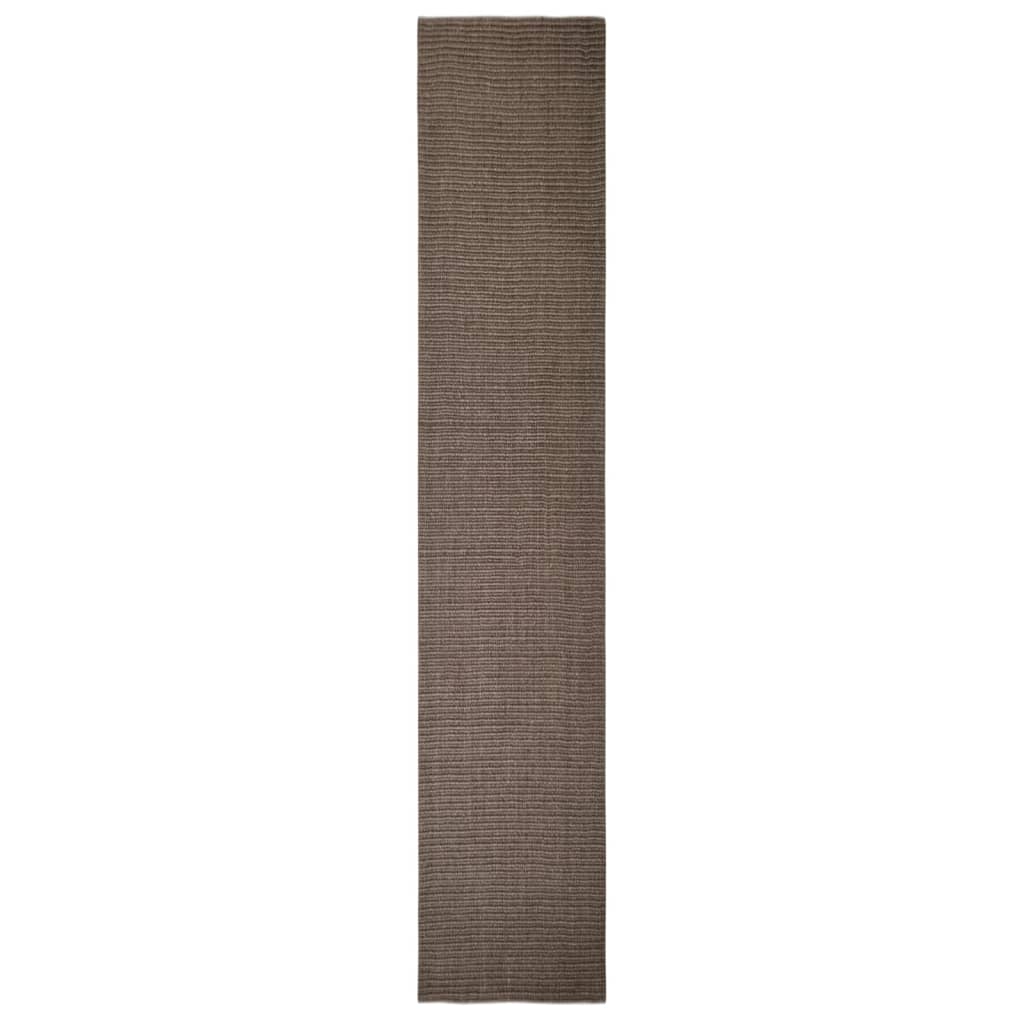 Alfombra de sisal para rascador marrón 66x350 cm vidaXL