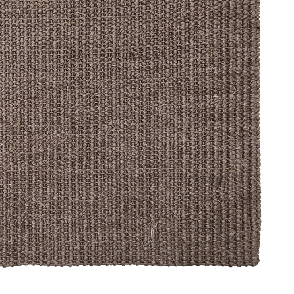 Alfombra de sisal para rascador marrón 80x250 cm