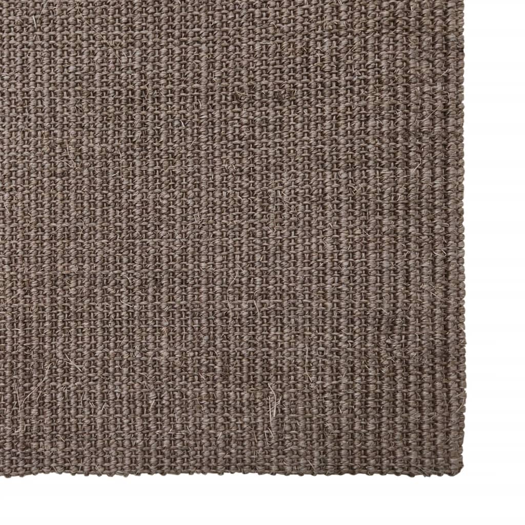 Alfombra de sisal para rascador marrón 80x350 cm