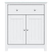 Mueble de baño berg madera maciza de pino blanco 69,5x34x80 cm v5102 - Vetonek