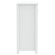 Mueble de baño berg madera maciza de pino blanco 69,5x34x80 cm v5102 - Vetonek