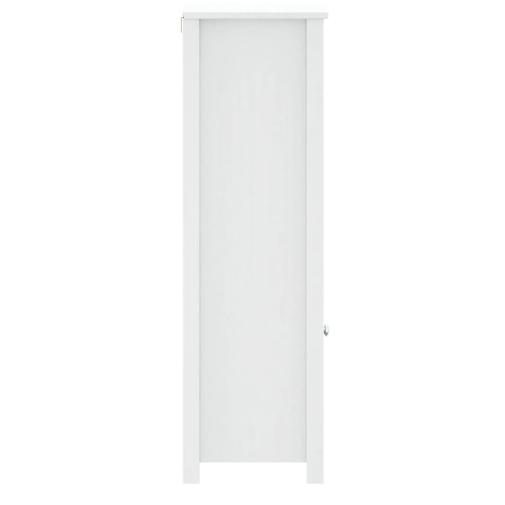 Mueble de baño berg madera maciza de pino blanco 40x34x110 cm v5126 - Vetonek