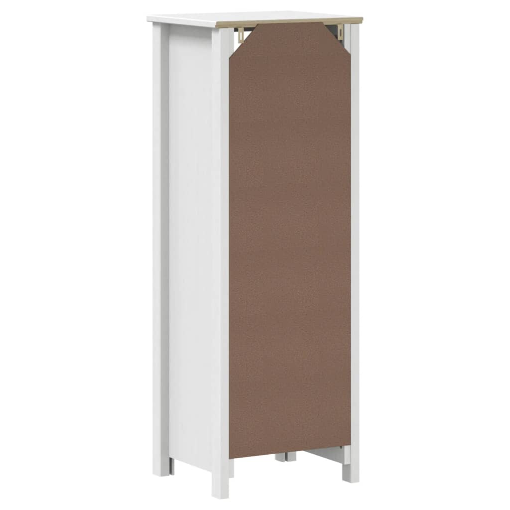 Mueble de baño berg madera maciza de pino blanco 40x34x110 cm v5126 - Vetonek
