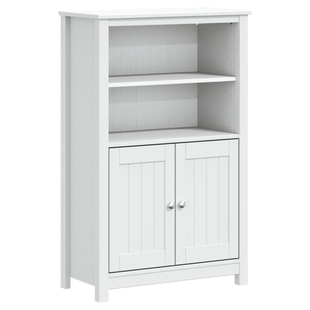 Mueble de baño BERG madera maciza de pino blanco 69,5x34x110 cm - Vetonek
