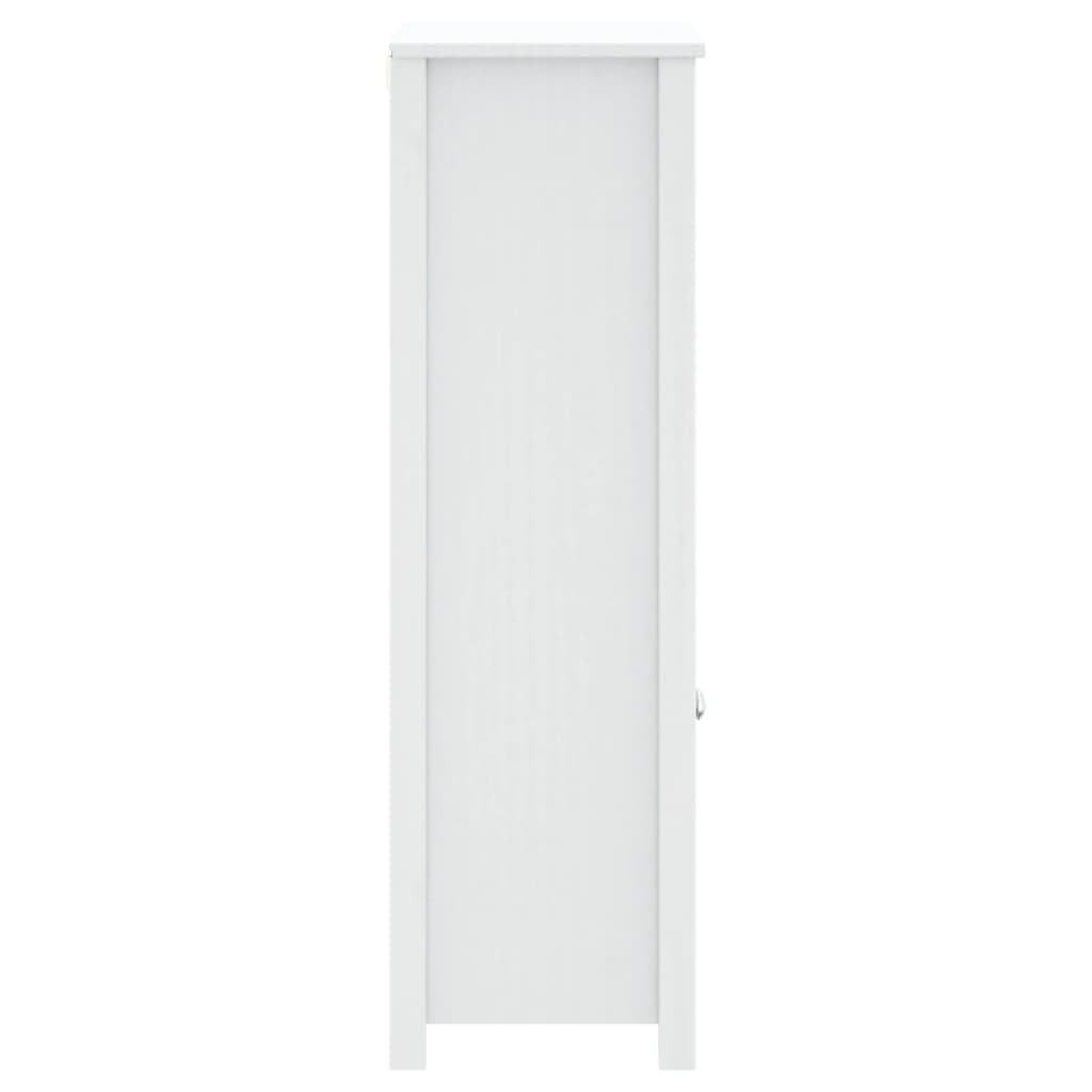 Mueble de baño BERG madera maciza de pino blanco 69,5x34x110 cm - Vetonek