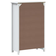 Mueble de baño BERG madera maciza de pino blanco 69,5x34x110 cm - Vetonek