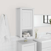 Mueble pared baño berg madera maciza pino blanco 40x27x71,5 cm v5164 Vetonek