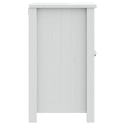 Mueble de lavabo baño berg madera maciza pino blanco 60x34x59cm v5201 - Vetonek