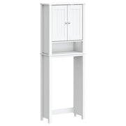 Mueble para inodoro berg madera maciza blanco 60x27x164,5 cm v5225 - Vetonek