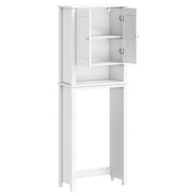 Mueble para inodoro berg madera maciza blanco 60x27x164,5 cm v5225 - Vetonek
