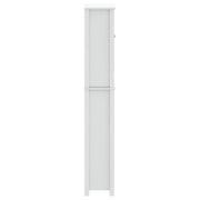 Mueble para inodoro berg madera maciza blanco 60x27x164,5 cm v5225 - Vetonek