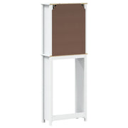 Mueble para inodoro berg madera maciza blanco 60x27x164,5 cm v5225 - Vetonek