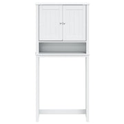 Berg washing machine cabinet solid wood white 76x27x164.5 cm v5249 - Vetonek