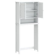 Berg washing machine cabinet solid wood white 76x27x164.5 cm v5249 - Vetonek