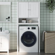 Berg washing machine cabinet solid wood white 76x27x164.5 cm v5249 Vetonek