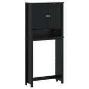 Vetonek BERG washing machine cabinet solid wood black 76x27x164.5 cm