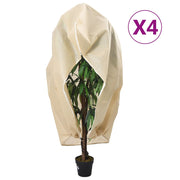 Cubiertas para plantas con cremallera 4 uds 70 g/m² 1x1,55 m v5676 Vetonek