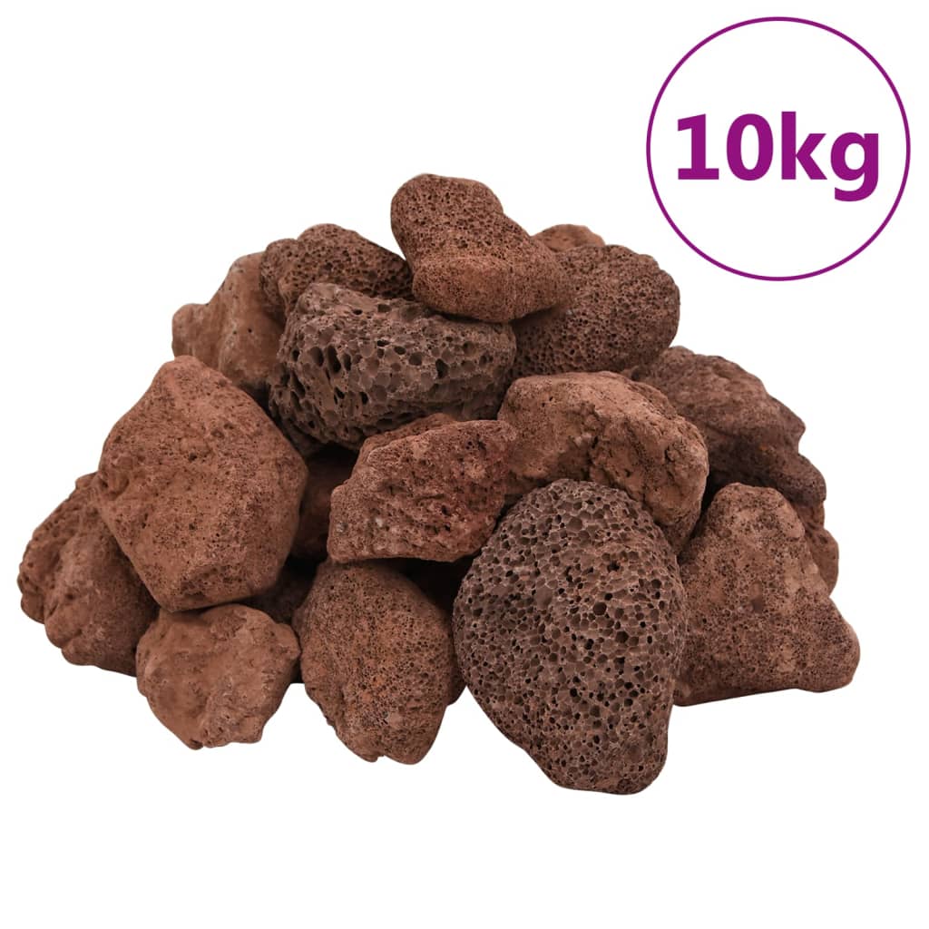 Rocas volcánicas rojas 10 kg 5-8 cm