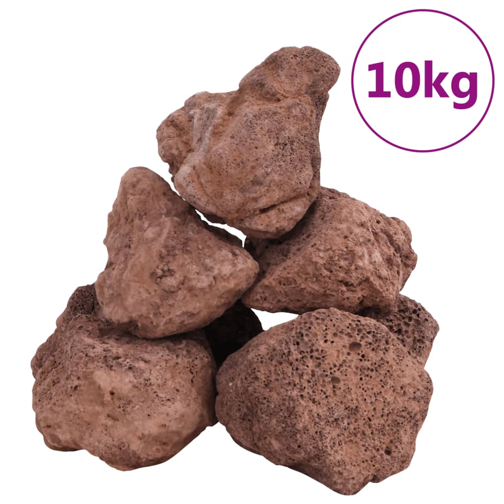 Rocas volcánicas rojas 10 kg 10-30 cm