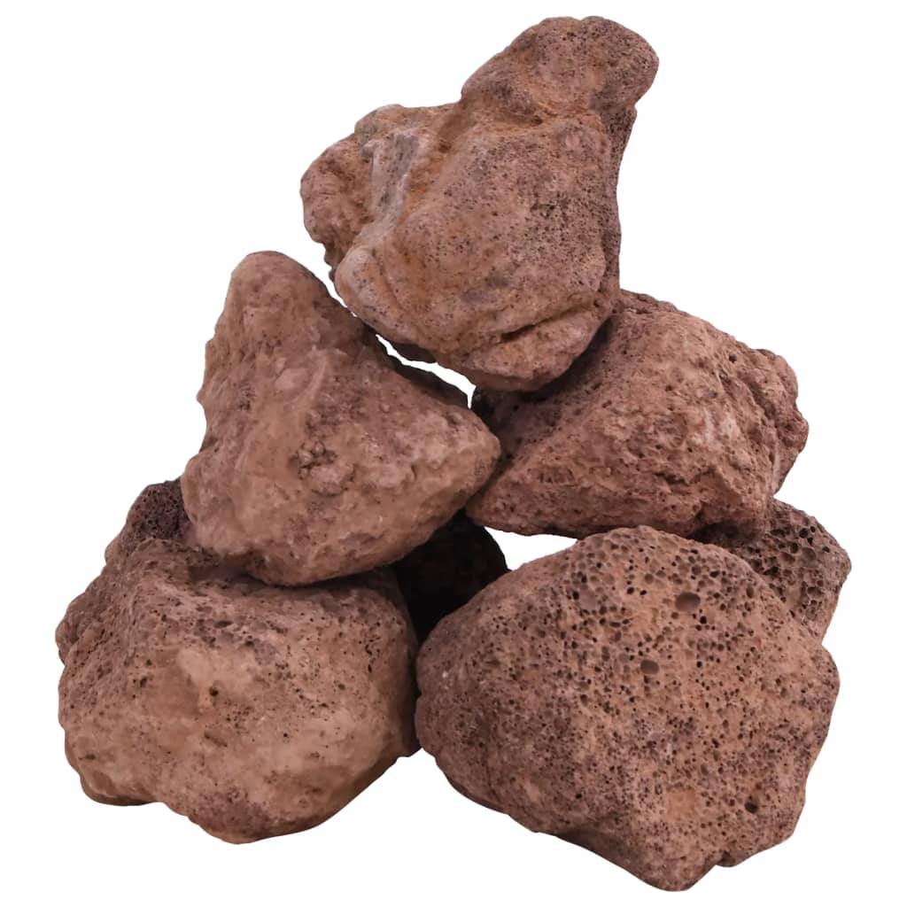 Rocas volcánicas rojas 25 kg 10-30 cm