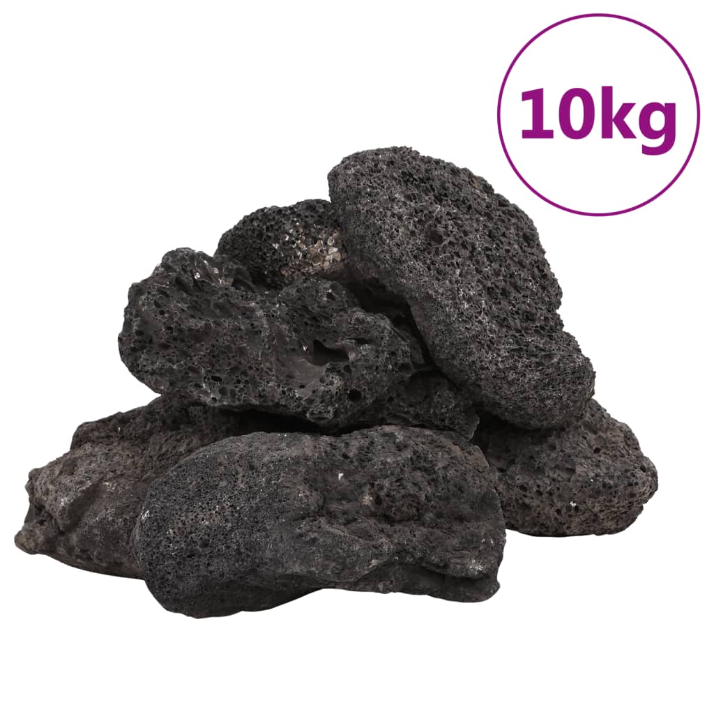 Rocas volcánicas negras 10 kg 10-30 cm