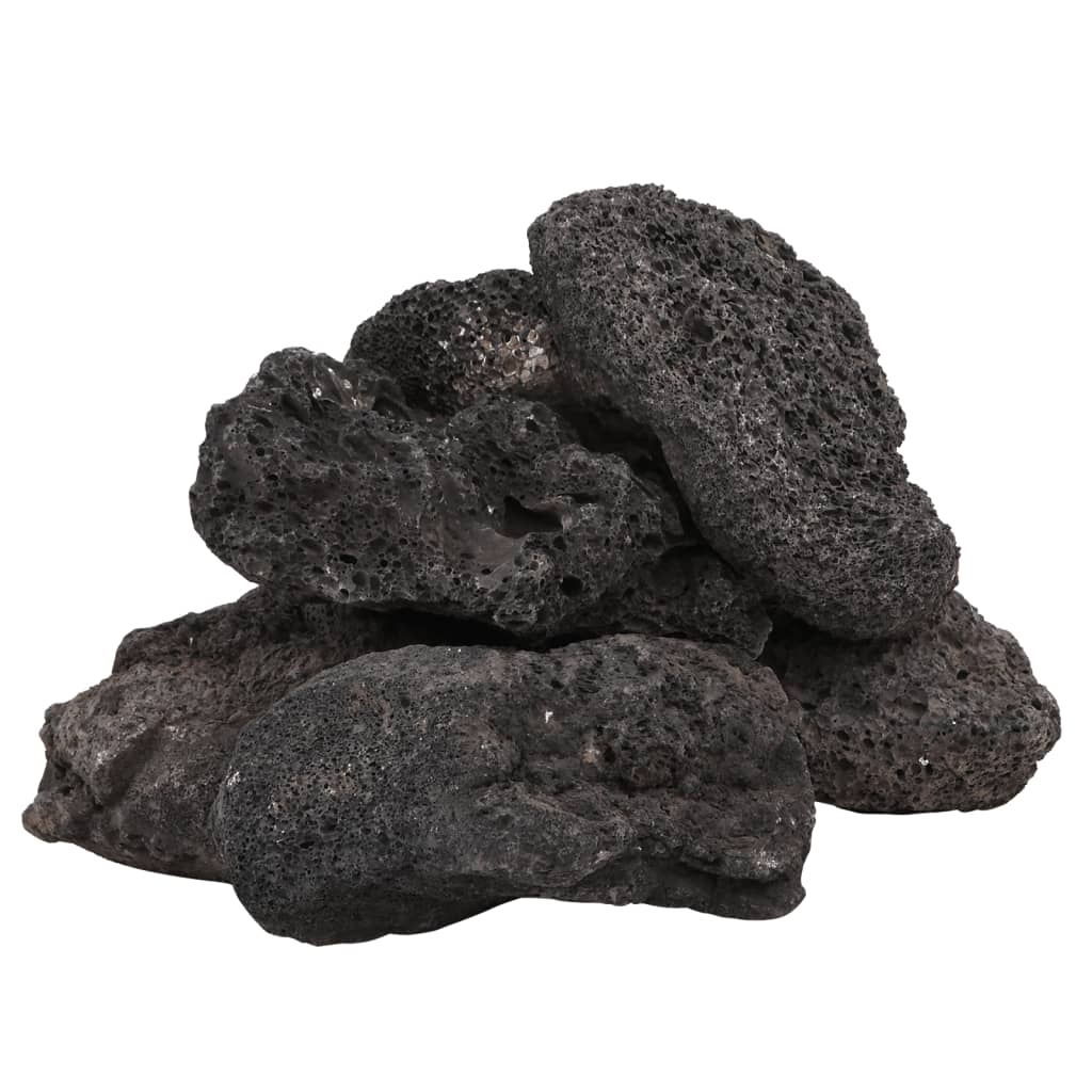 Black volcanic rocks 25 kg 10-30 cm