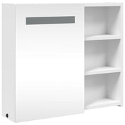 Mueble de baño con espejo y luz led blanco 60x13x52 cm v7045 - Vetonek