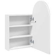 Mueble de baño con espejo arqueado y luz led blanco 42x13x70 cm v7083 - Vetonek