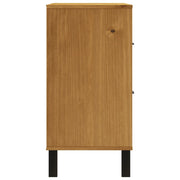 Cómoda flam madera maciza de pino 80x40x80 cm v7502 - Vetonek