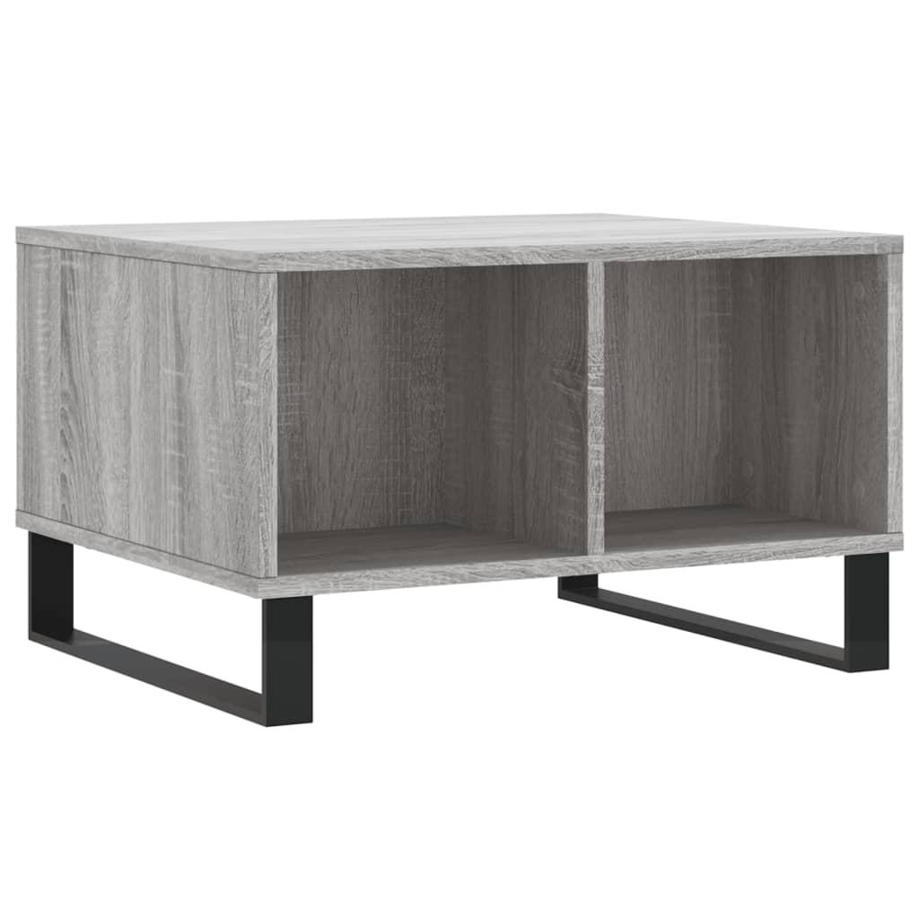 Mesa de centro madera gris Sonoma 60x50x36,5 cm vidaXL