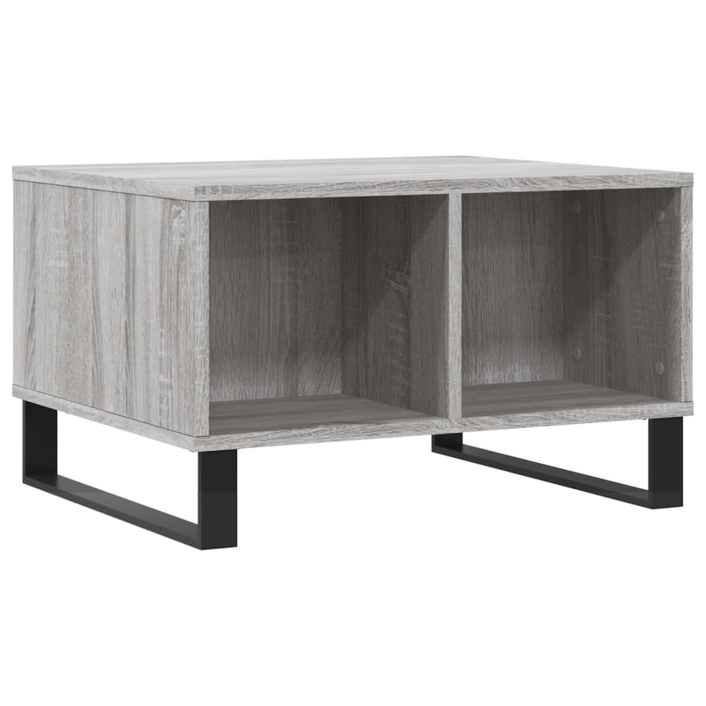 Mesa de centro madera gris Sonoma 60x50x36,5 cm vidaXL