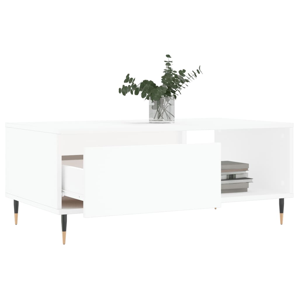 Mesa de centro madera blanco 90x50x36,5 cm vidaXL