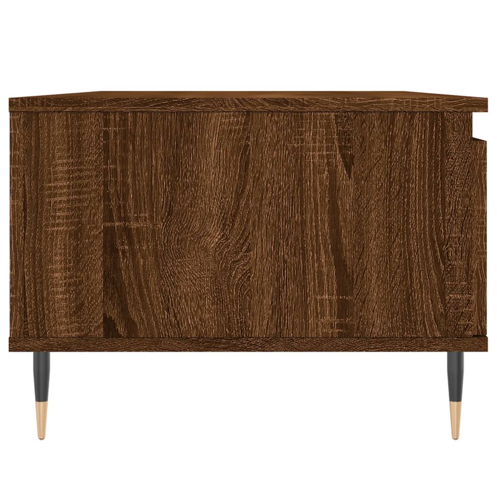 Mesa de centro madera marrón roble 90x50x36,5 cm vidaXL