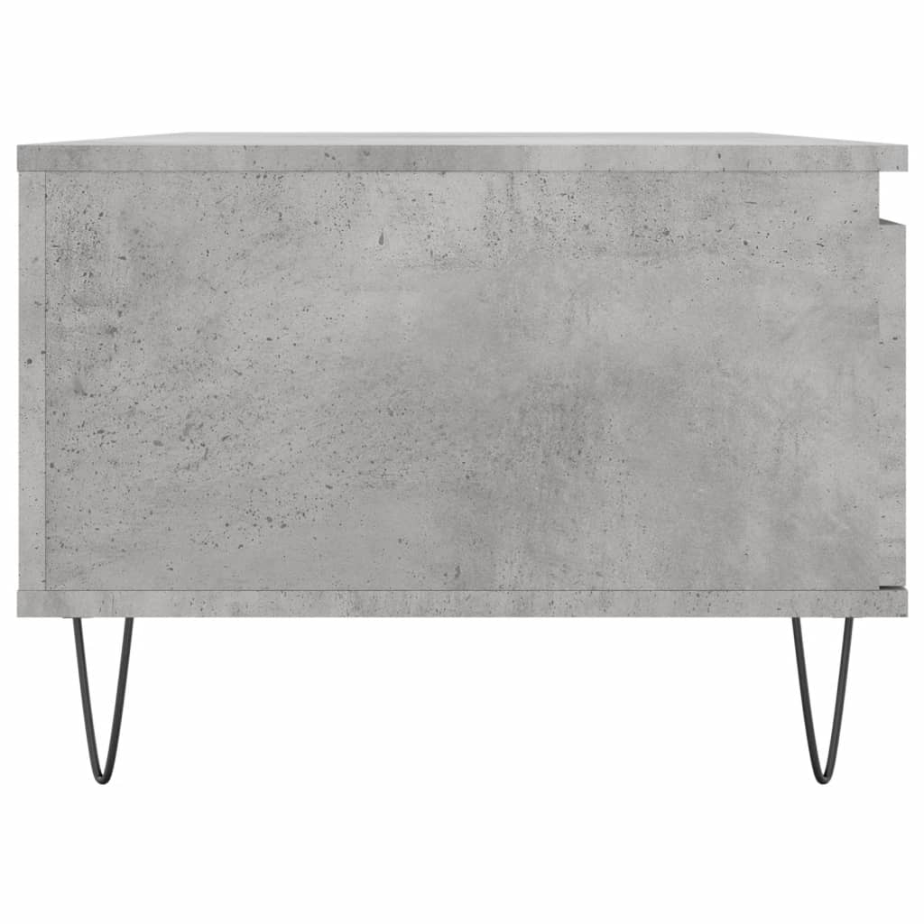 Mesa de centro madera gris hormigón 90x50x36,5 cm vidaXL