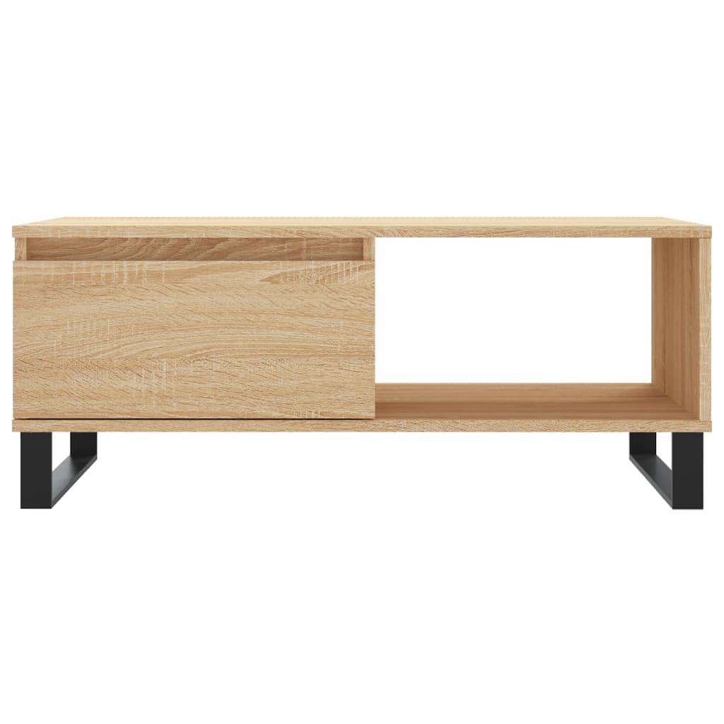 Mesa de centro madera roble Sonoma 90x50x36,5 cm vidaXL