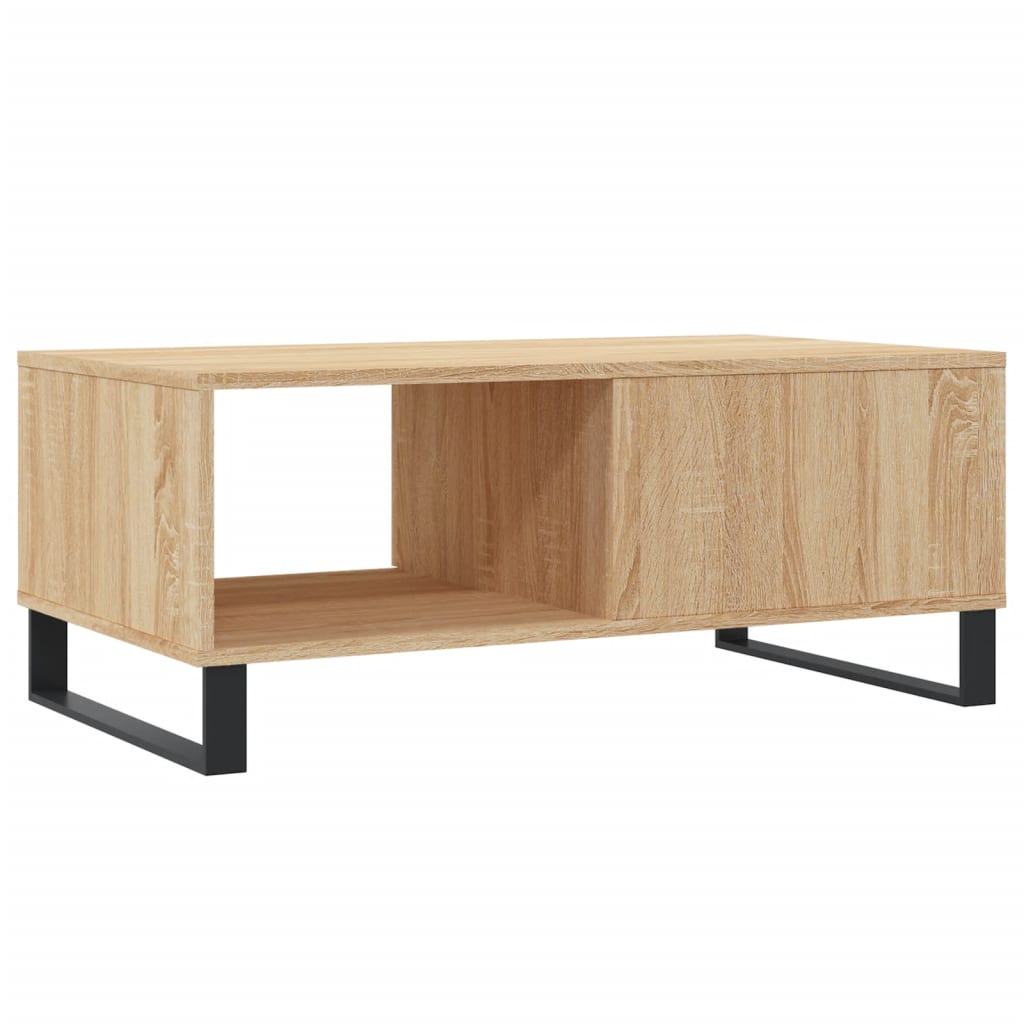 Mesa de centro madera roble Sonoma 90x50x36,5 cm vidaXL