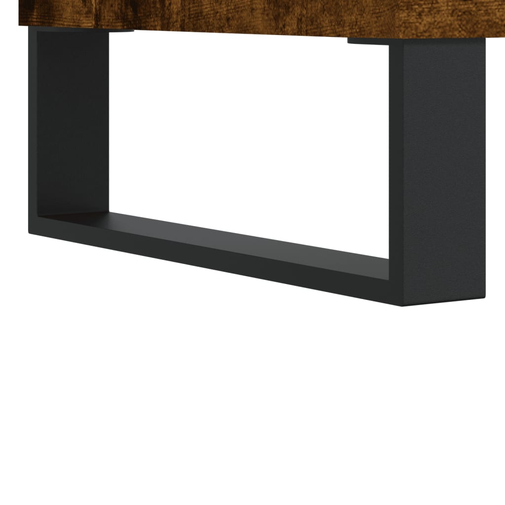 Mesa de centro madera roble ahumado 90x50x36,5 cm vidaXL