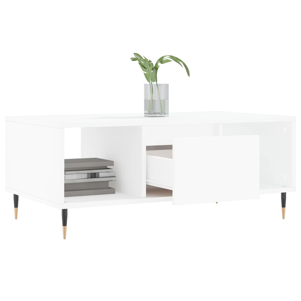 Mesa de centro madera blanco 90x50x36,5 cm vidaXL