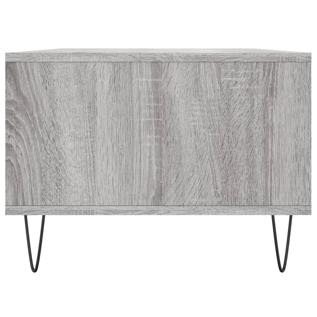 Mesa de centro madera gris Sonoma 90x50x36,5 cm vidaXL